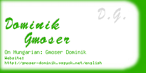 dominik gmoser business card